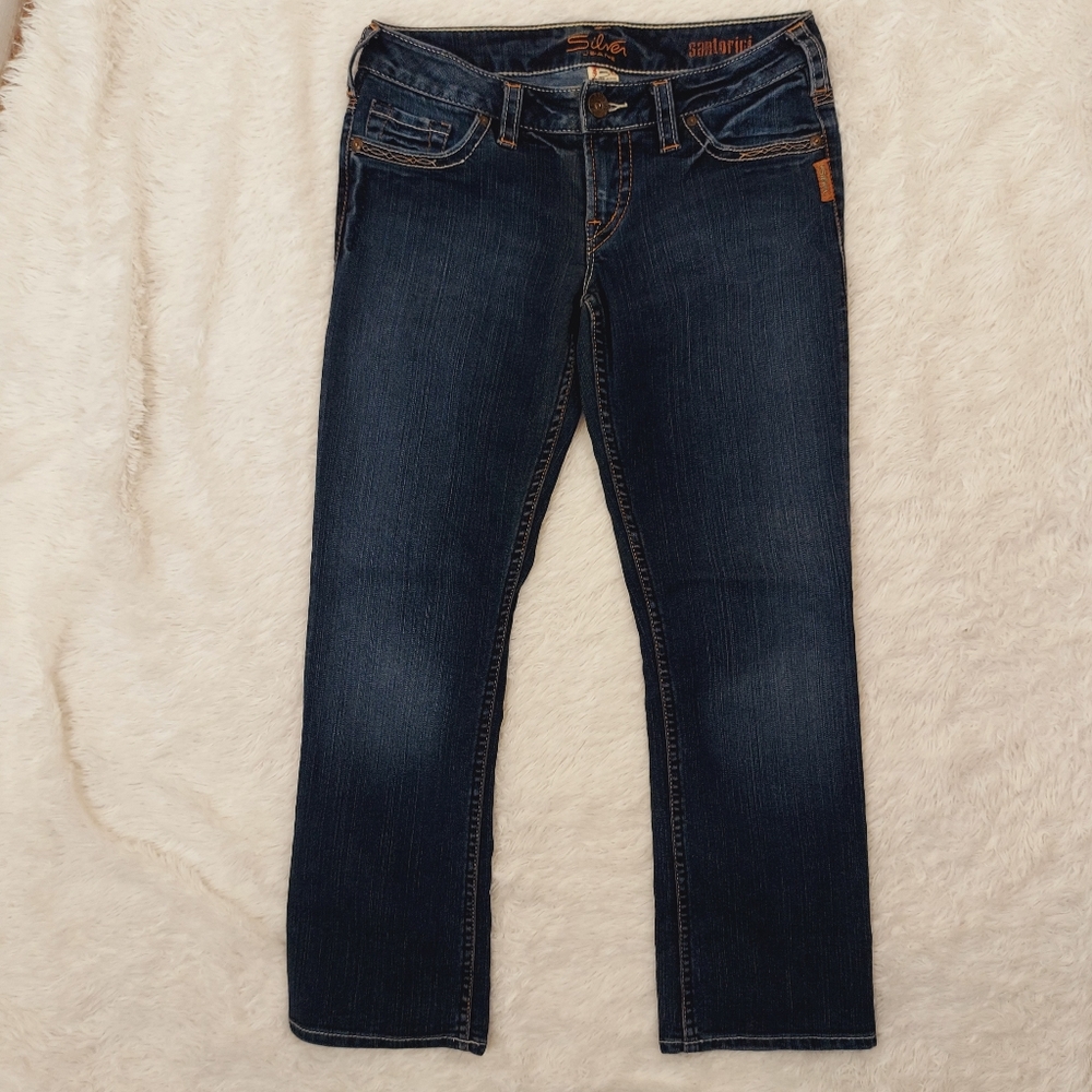 SILVER Jeans Santorini Denim Capri Pants, Size 28 - Picture 2 of 11